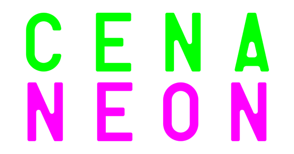 logo soutěže cena neon